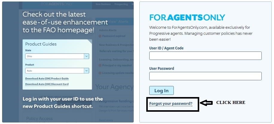 ForAgentsOnly login forgot password 1