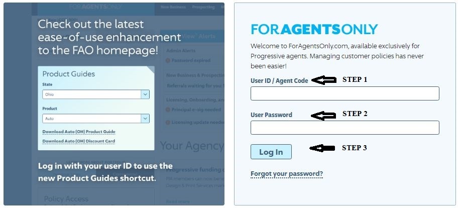 ForAgentsOnly login