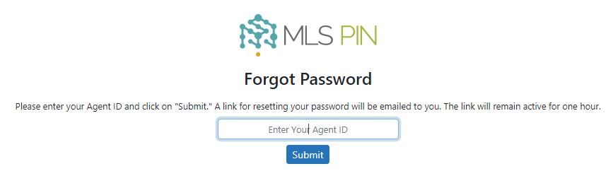 MLS PIN Login forgot password 2