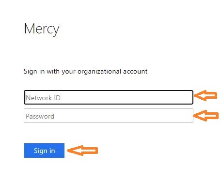Smart Square Mercy Login page